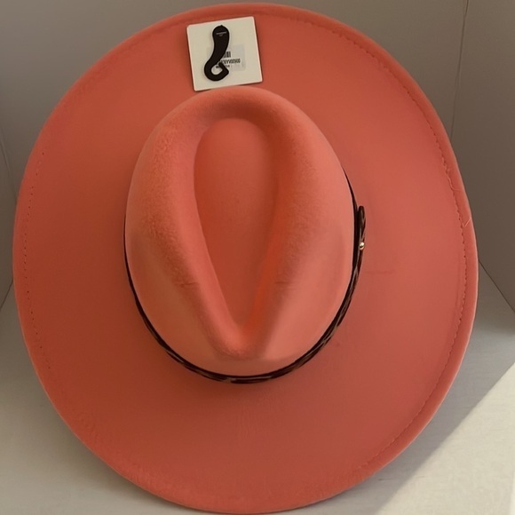 Orange Fendora Hat NEW - Picture 3 of 11